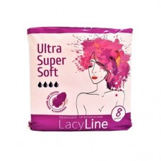 Гигиенические прокладки ULTRA SUPER SOFT, 8шт, 4 капли